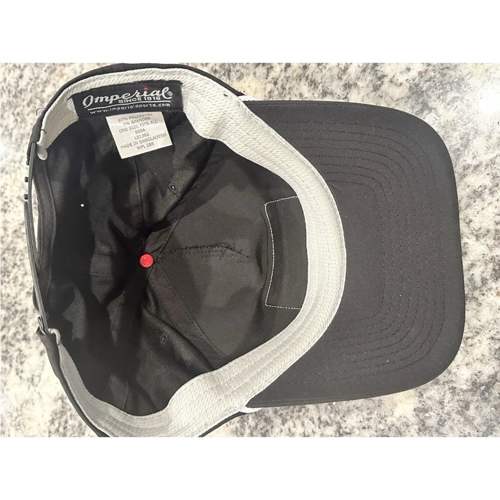 Imperial “Sorry I’m Golfing” Rope Hat SnapBack Black Hat With White Rope - Picture 8 of 8